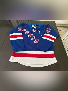 Reebok New York Rangers Henrik Lundqvist 30 NHL  Hockey Jersey Size 48 Large